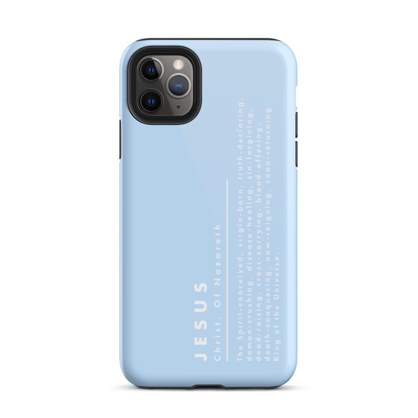 Jesus Christ, King Of The Universe | Tough iPhone Case | Blue