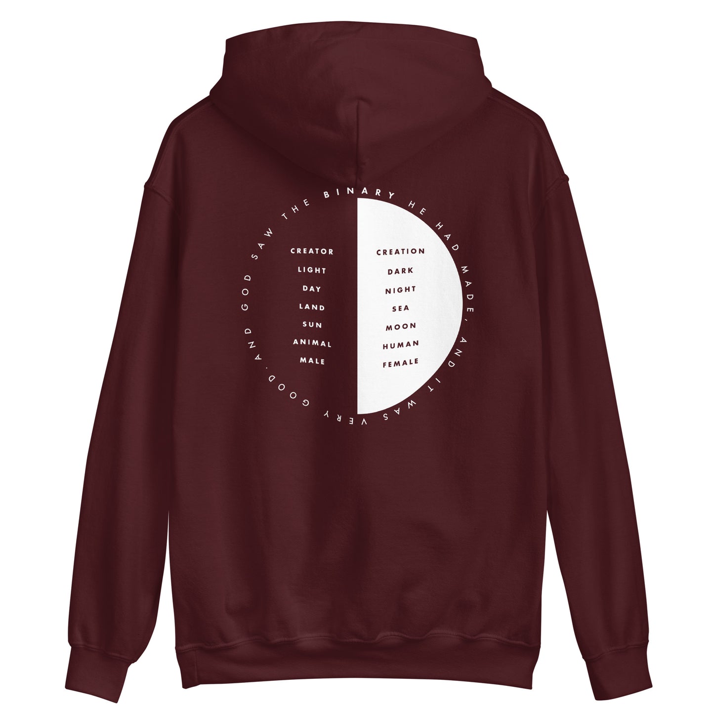 God Blessed The Binary | Men's Hoodie