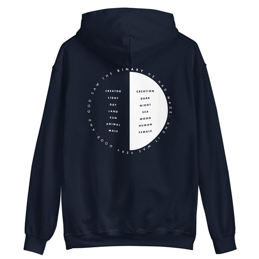 God Blessed The Binary | Men's Hoodie