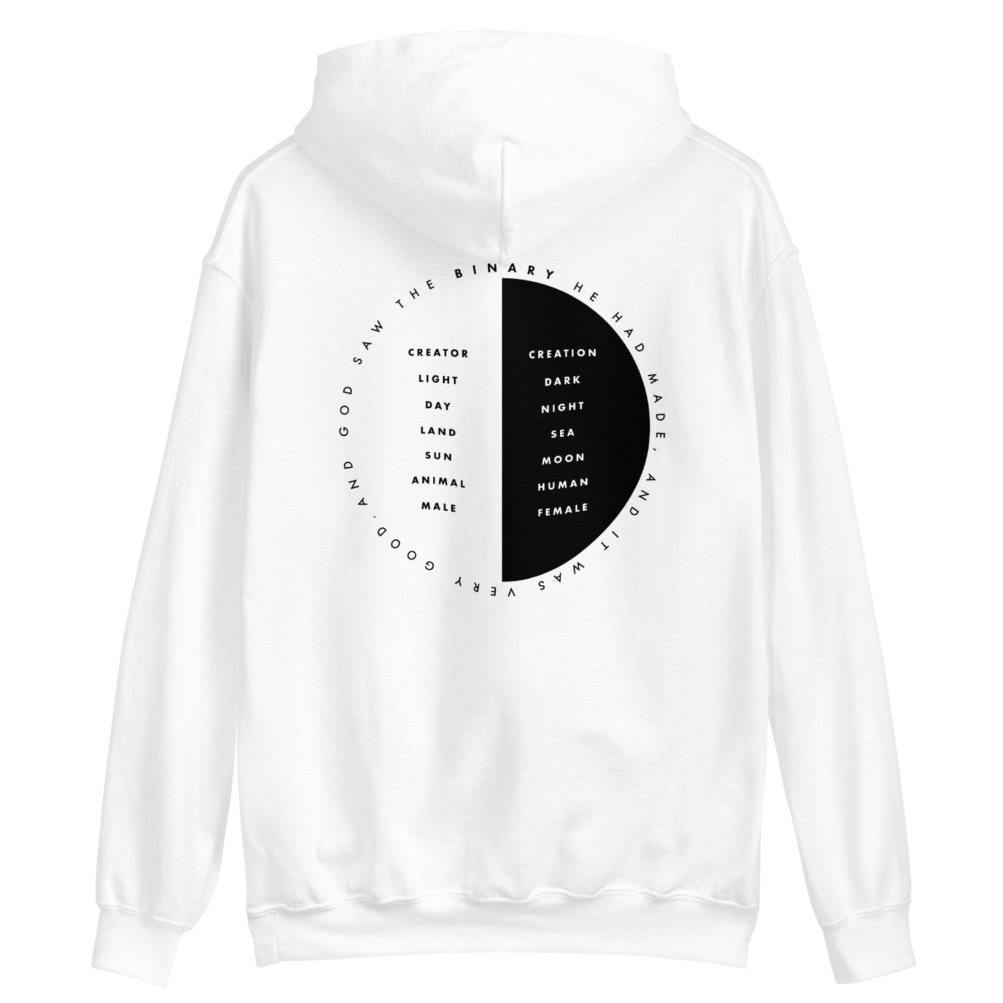 God Blessed The Binary | Men's Hoodie